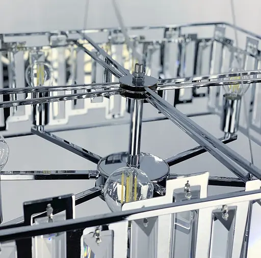 Підвісна арт-люстра в хромованому корпусі | Арт. CA 09 | Line F - фото 2