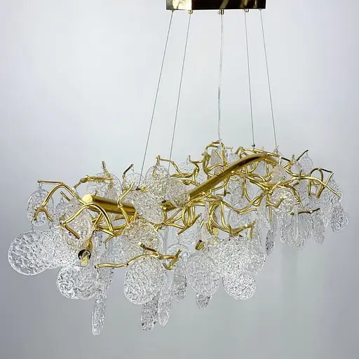 Удлиненная люстра в форме веточки с лепестками Line.F Y 07/L1200 GD - фото 1