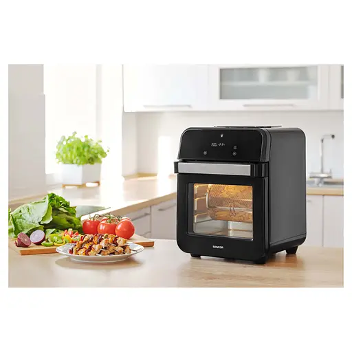 Мультипечь Sencor VITA 1500Вт 12л 60-200°C нержавеющая сталь платик черный - фото 2