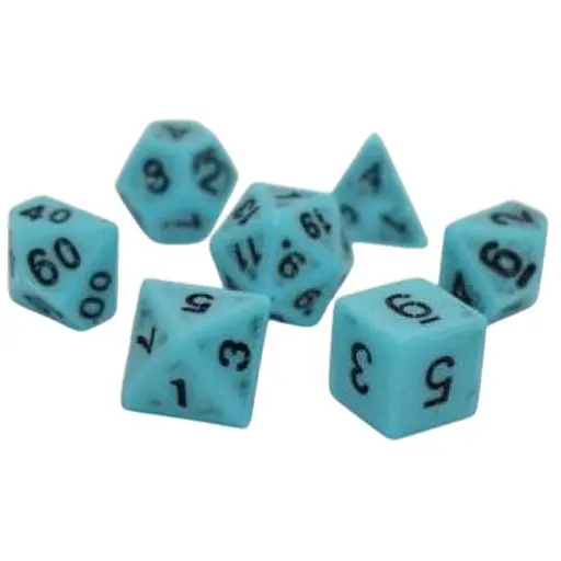 Набор кубиков Ancient 7 Dice Set - Light Blue , 7 шт. (g7danc03) - фото 1