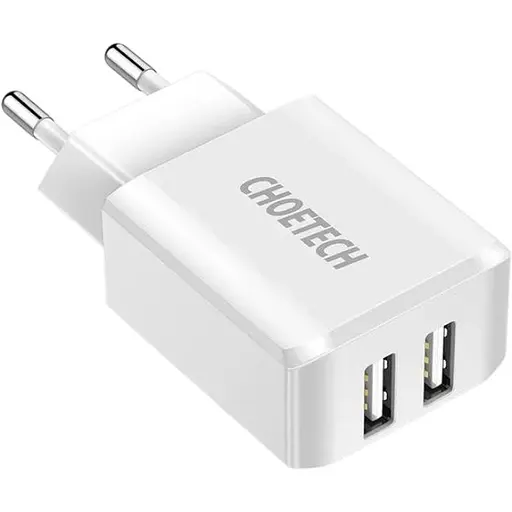 Зарядное устройство Choetech (2USBх2A) White (C0030)