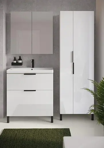 Змішувач для умивальника Cersanit Larga S951-390 одноважільний Чорний 30412 - фото 3