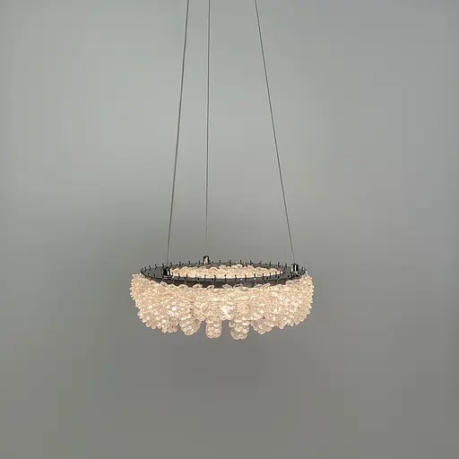 Кільцева кришталева люстра в хромі Ø 30 см | Арт. 33038-300 CH | Line F - фото 4