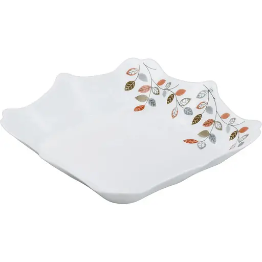 Столовый сервиз TS Kitchen на 6 персон фарфоровый Leaf белый HP23405 - фото 4