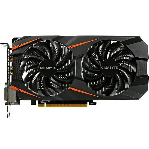 Видеокарта Gigabyte GTX 1060 3Gb Windforce OC (GV-N1060WF2OC-3GD) (GDDR5, 192 bit, PCI-E 3.0 x16) Б/у - фото 1