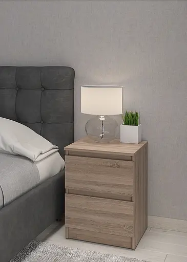 Приліжкова тумба MebelStar Нео 40x43x53 см Трюфель (MBS-1187) - фото 1