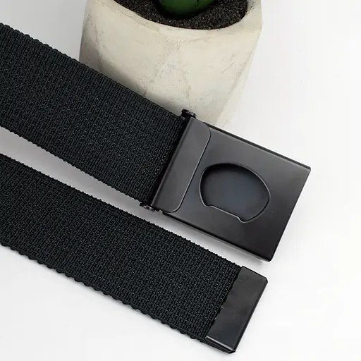 Ремінь-гумка чоловічий на затиску PS-40023 (115 см) чорний плетений - фото 4