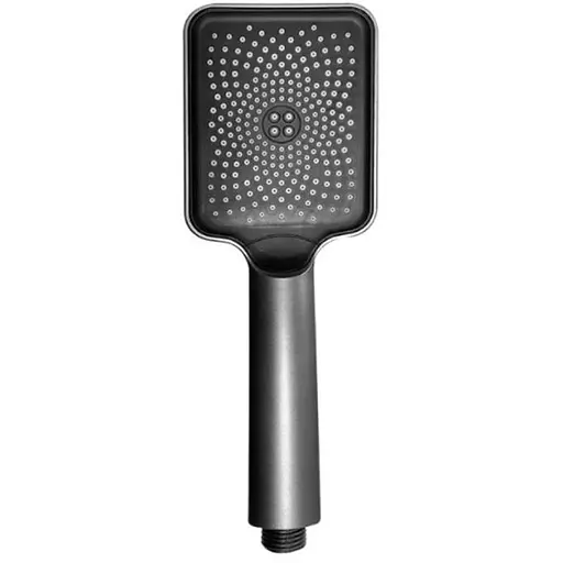 Лейка для ручного душа Qtap Rucni 145x90 мм прямоугольная QTRUCA145S1GRP Graphite - фото 1