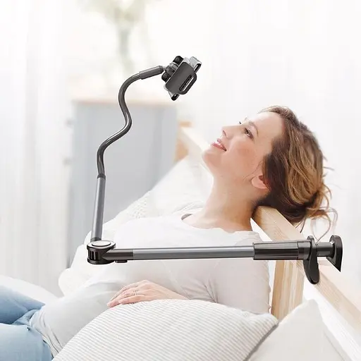 Тримач Baseus Otaku life rotary adjustment lazy holder Pro LUZQ000013 чорно сірий - фото 8