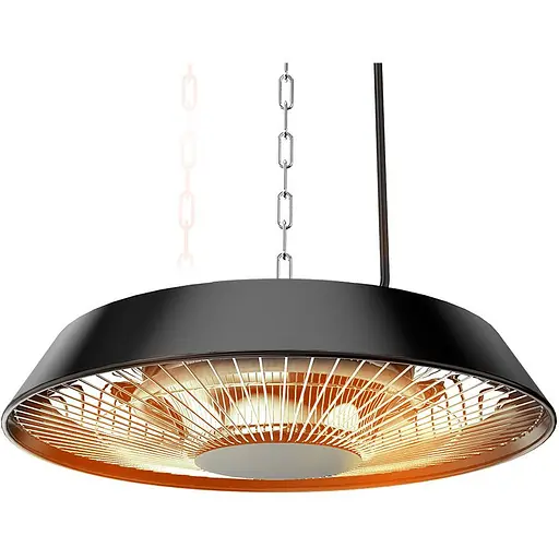 Інфрачервоний обігрівач Neo Tools стельовий 1500 Вт, Чорний (90-037) - фото 1