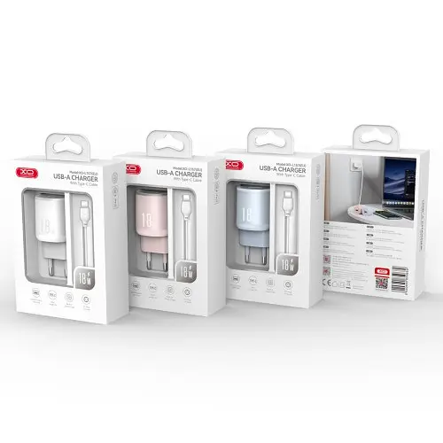 Мережевий зарядний пристрій XO L157(EU) QC3.0 18W Charging Charger with Micro cable (NB103) білий - фото 4