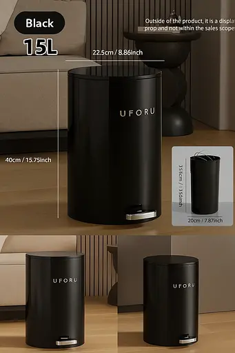 Ведро для мусора Uforu B3040-2 12 л - фото 6