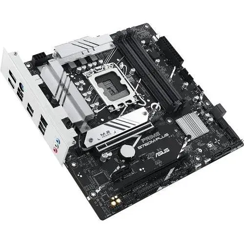Материнская плата Asus Prime LGA1700, B760M-PLUS, B760, 4xDDR5, Int.Video (CPU), 4xSATA3, 2xM.2, 2xPCI-E 4.0 x16, 1xPCI-E 4.0 x1, Realtek 7.1, Realtek 2.5Gb, 4xUSB3.2/7xUSB2.0, HDMI/DP, MicroATX - фото 5