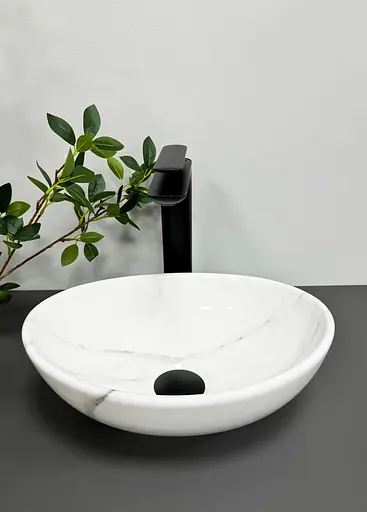 Умивальник VBI Parma nature marble gloss накладний VBI-011002, Мармур - фото 3