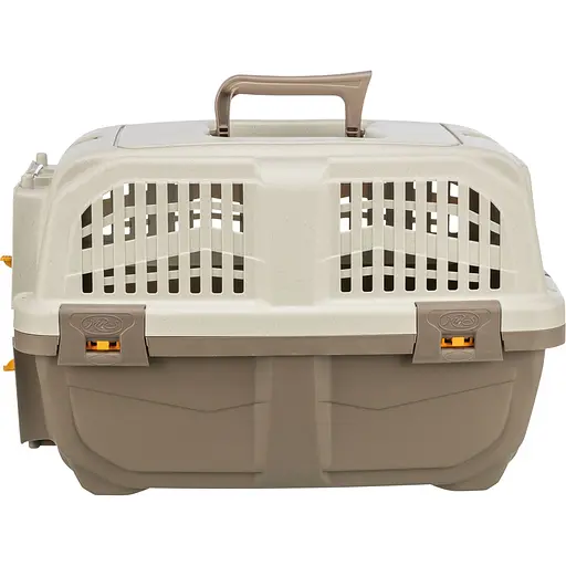 Контейнер-переноска для собак и кошек Trixie Skudo 1 пластиковая до 12 кг XS 30х32х49 см коричневая - фото 3