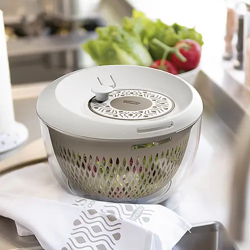 Сушка для салата TOSCA бело-серая 26х18 (56002) - фото 3