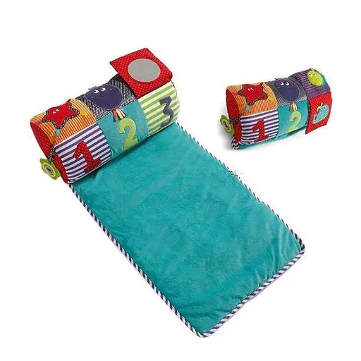 Килимок для малюків Baby Carpet з безпечним дзеркальцем та шелесткими елементами - фото 2