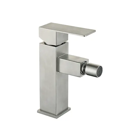 Змішувач для біде Lidz Kubis 001AF (k35) LDKUB001AFNKS46097 Nickel Нержавіюча сталь - фото 1