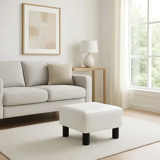 Пуф Costway Rosi екошкіра квадратний - фото 6