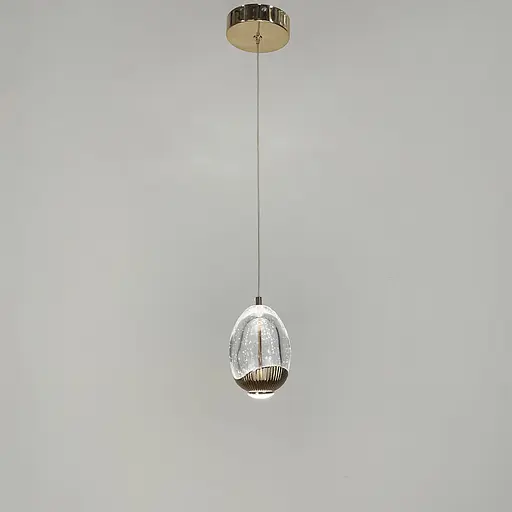 Светильник со сферическим подвесом 13х10 см в золотой оправе | Line F | Арт. MJ200-130 - фото 2