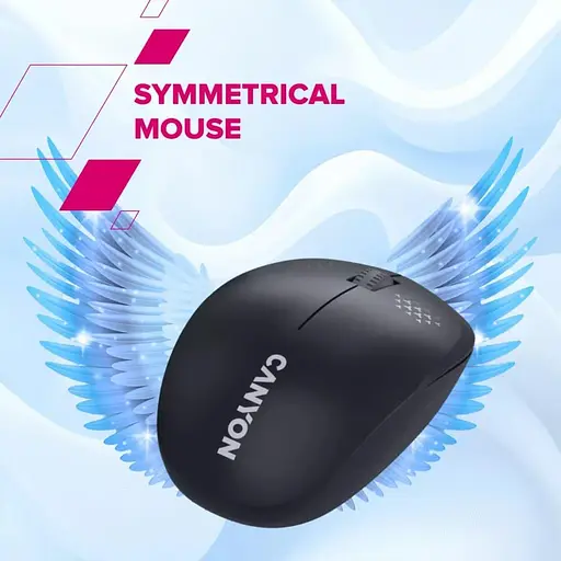 Комплект (клавиатура и мышь) CANYON SET-W01 Keyboard+Mouse Wireless Black - фото 7