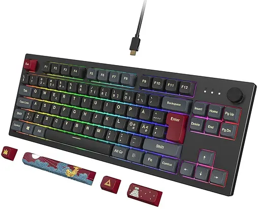 Клавиатура MONTECH MKey TKL Red Switch Darkness (MK87DR) - фото 3