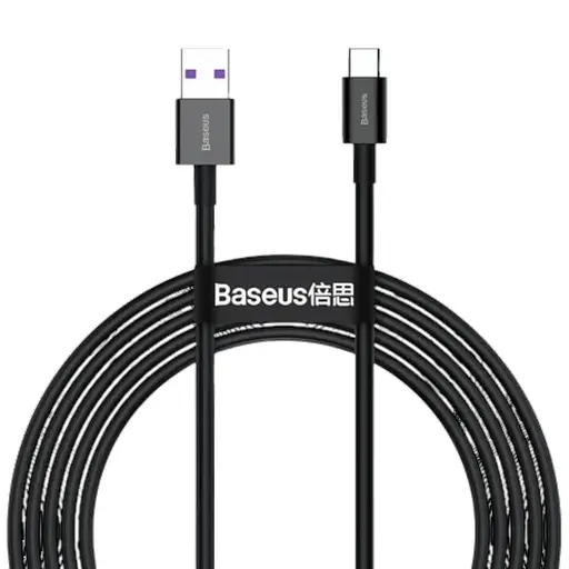 Кабель Baseus Superior USB 2.0 to Type-C 66W 2 м Черный (CATYS-A01) - фото 1