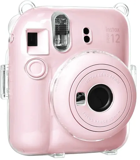 Набор камера Fujifilm Instax Mini 12, Фотобумага 20шт, Прозрачный чехол, Фотоальбом 64 фото Розовый - фото 5