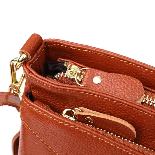 Женская сумка Vintage из натуральной кожи с формоустойчивым дном 27х16х11 см sum0027558 - фото 5