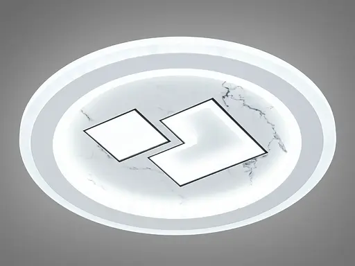 Сучасний круглий світлодіодний світильник потужністю 48 Вт, білий - фото 3