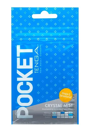 Мастурбатор Tenga Pocket Crystal Mist белый - фото 2