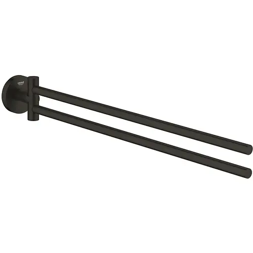 Тримач для рушника Grohe QuickFix Start 411832430 Чорний матовий - фото 1