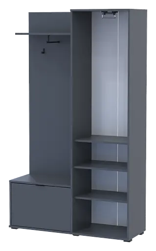 Прихожая Doros Дора Графит 113,5х40х192 (44900219) - фото 4