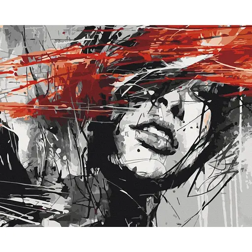 Картина по номерам Портрет тушью Brushme 40x50 см разноцветная 000277364 - фото 1