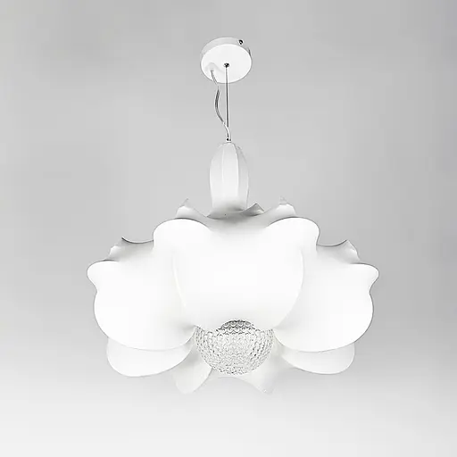 Люстра із білим фігурним абажуром 55х60 см | Арт. PLP 03-600 | Line F - фото 3