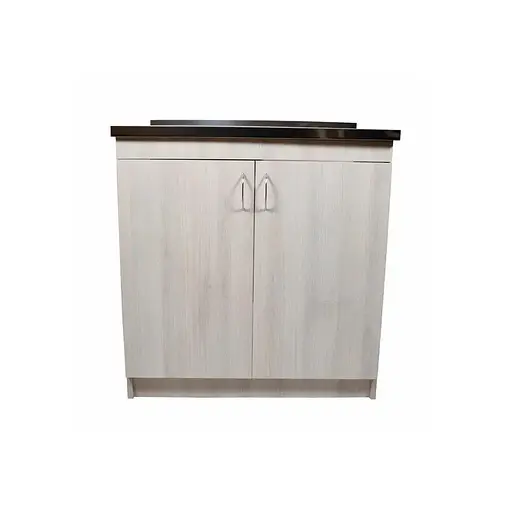 Тумба в комплекті з нержавіючою мийкою для кухні ЛДСП 80х50х83 см Дуб Молочний (52868-01163)
