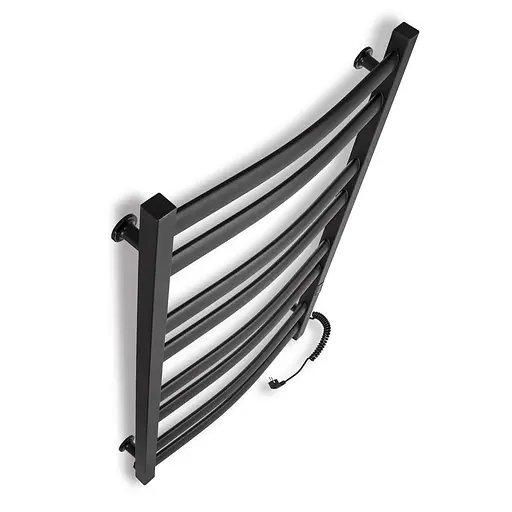 Електрична рушникосушарка Laris Зебра Атлант ЧФЧ8 500x900 Е права R3 73207621, Чорний матовий, Праве, Електронний - фото 4