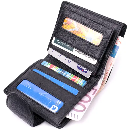 Кожаный женский кошелек ST Leather 9.5х11.2х1.5 см acs0028424 - фото 5