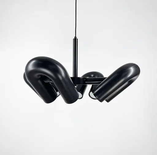 Дизайнерська люстра-репліка Circus Ago на 4 лампи d60 cм | Арт. MJ 18-600 BK | Line F - фото 8