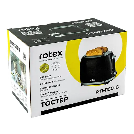 Тостер Rotex RTM150-B - фото 4