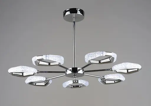 Люстра подвесная светодиодная Sirius B YH1304/7 CH 42W хромовая