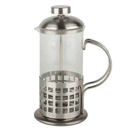 Заварник френч пресс для чая кофе А - Плюс 1025 1000мл френч чайник заварник стеклянный с прессом - фото 1