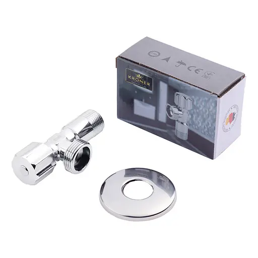 Кран приладовий Kroner KRP Eckventil C402 1/2"х3/4" ЗЗ (CV027384) - фото 2