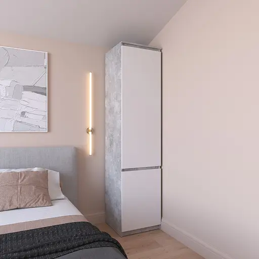 Шкаф пенал Vays R-22, с полками, ЛДСП, 50×50×211 см - для одежды, белья, хранения, спальня, прихожая - фото 5