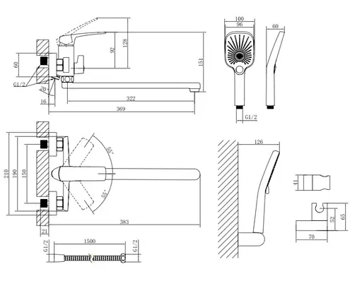 Смеситель для ванны Qtap Tern Chrome QTTER260CRM47587 - фото 5