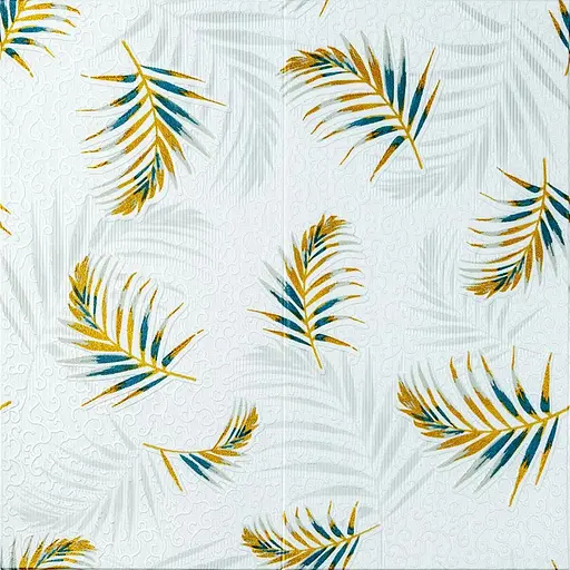 Панель стеновая 3D 680х670х4мм Папоротник на белом фоне (D) SW-00001981 - фото 1