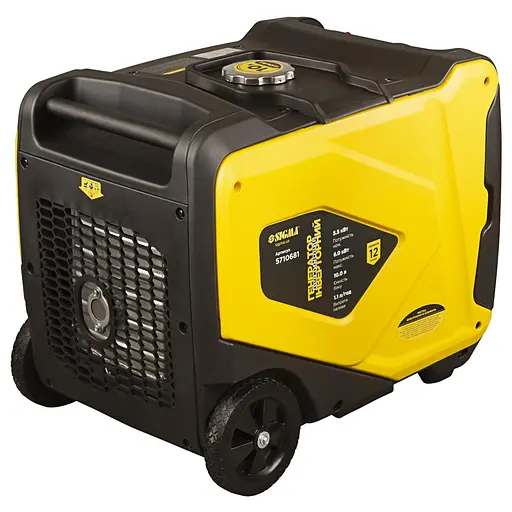 Генератор інверторний SIGMA 5.5/6.0 кВт, однофазний, ручний/електро запуск (5710681) - фото 2