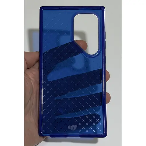 Противоударный чехол силиконовый Tech21 Evo Check для Samsung Galaxy S24 Ultra (6.8") Cobalt Blue T21-10681 - фото 7