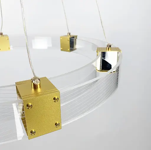 Люстра Round Dome у золотому каркасі Line.F Діаметр 60см - фото 4