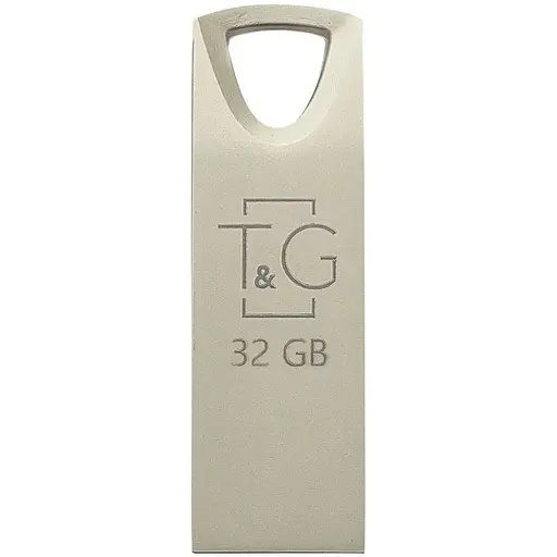 Флеш накопитель USB 32Gb T&G Metal TG117 серебристый USB 2.0 (TG117SL-32G) - фото 1